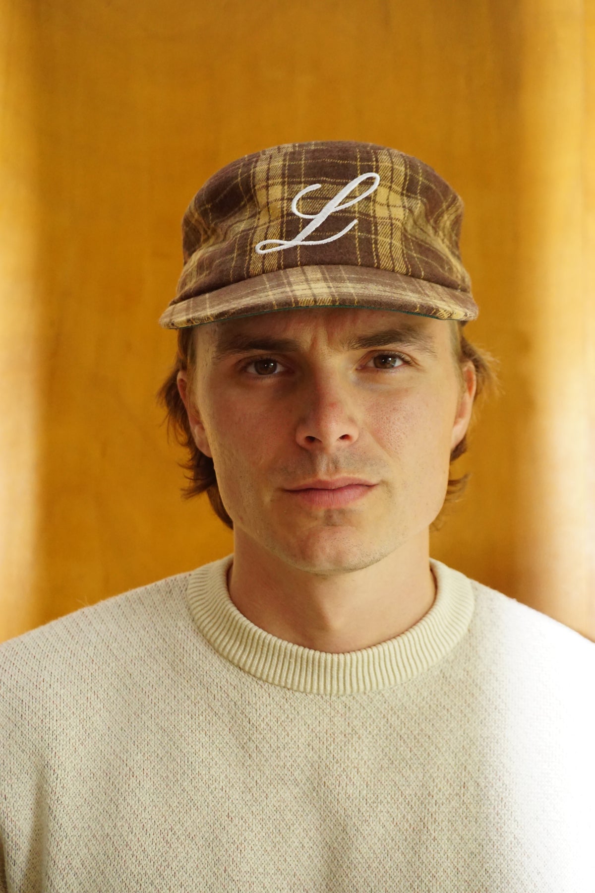L LOGO PAINTER CAP PLAID