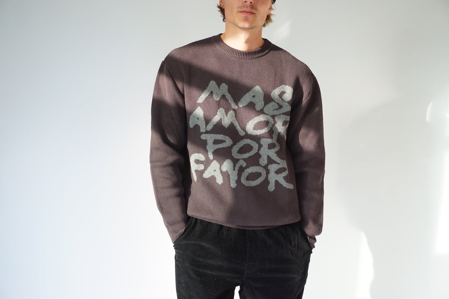 MAS AMOR POR FAVOR KNITTED SWEATER
