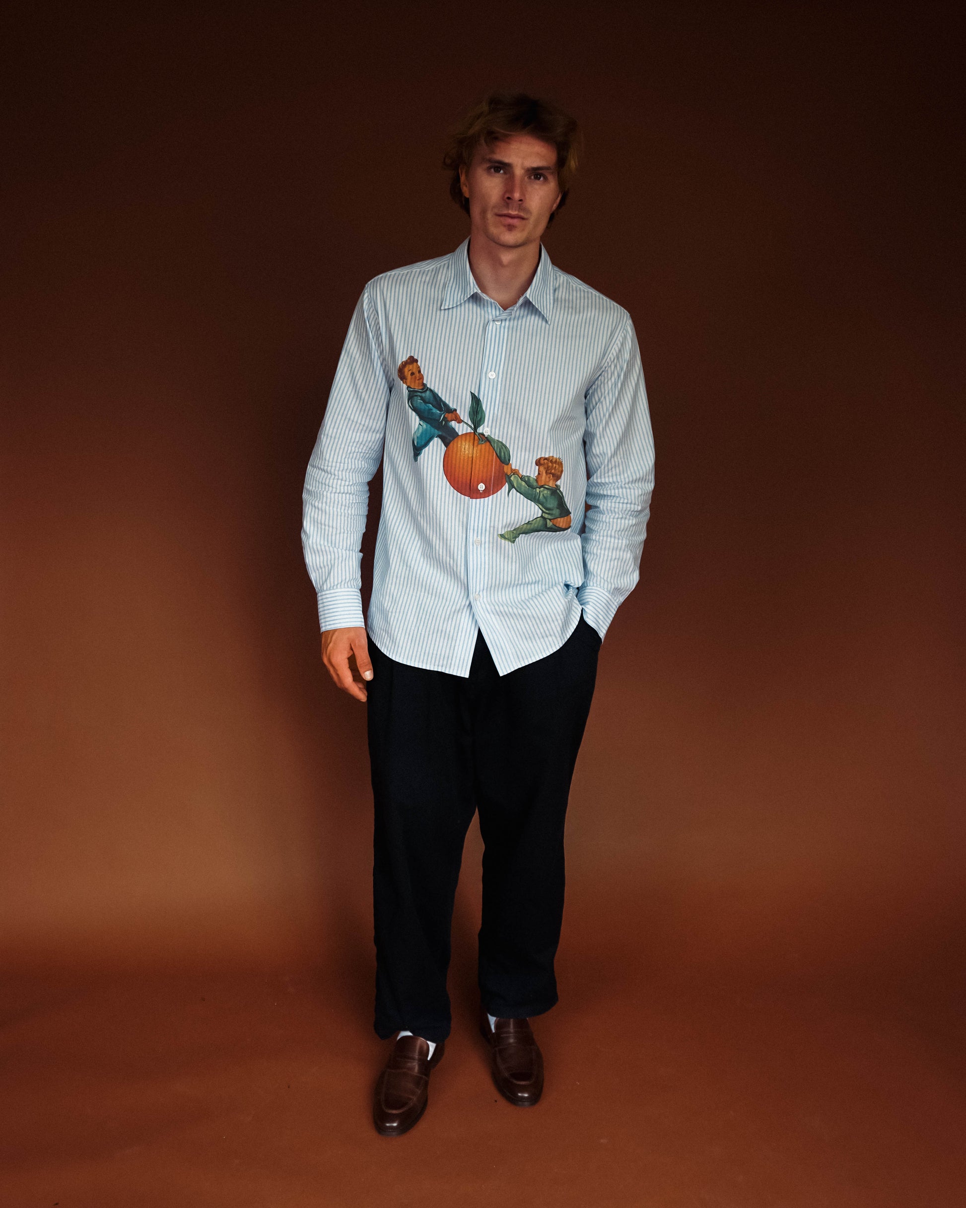 ORANGE OXFORD SHIRT