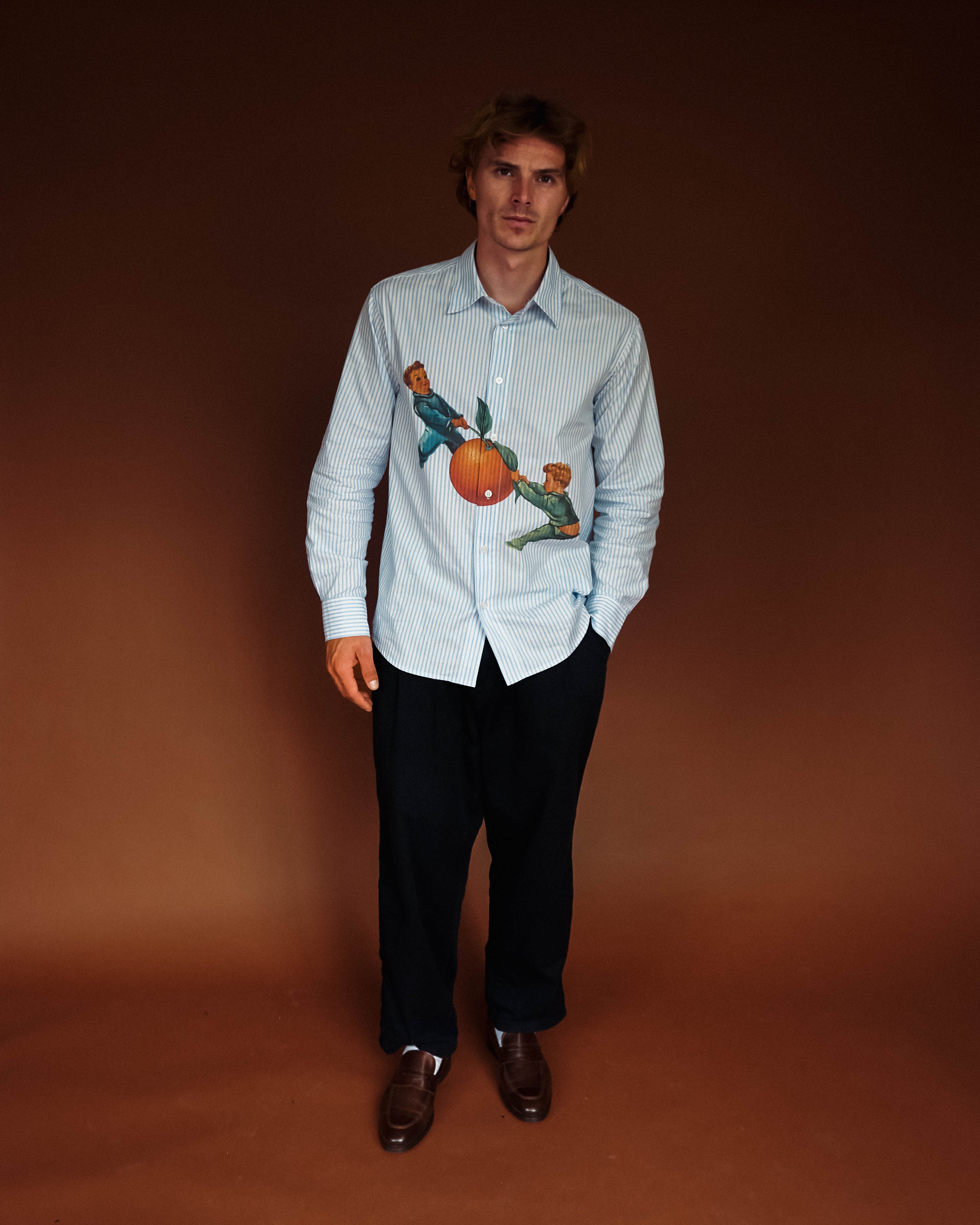 ORANGE OXFORD SHIRT