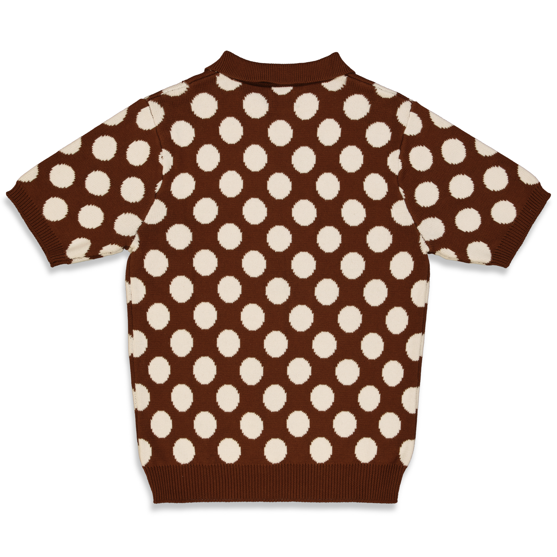 POLKA DOT ZIP-UP POLO