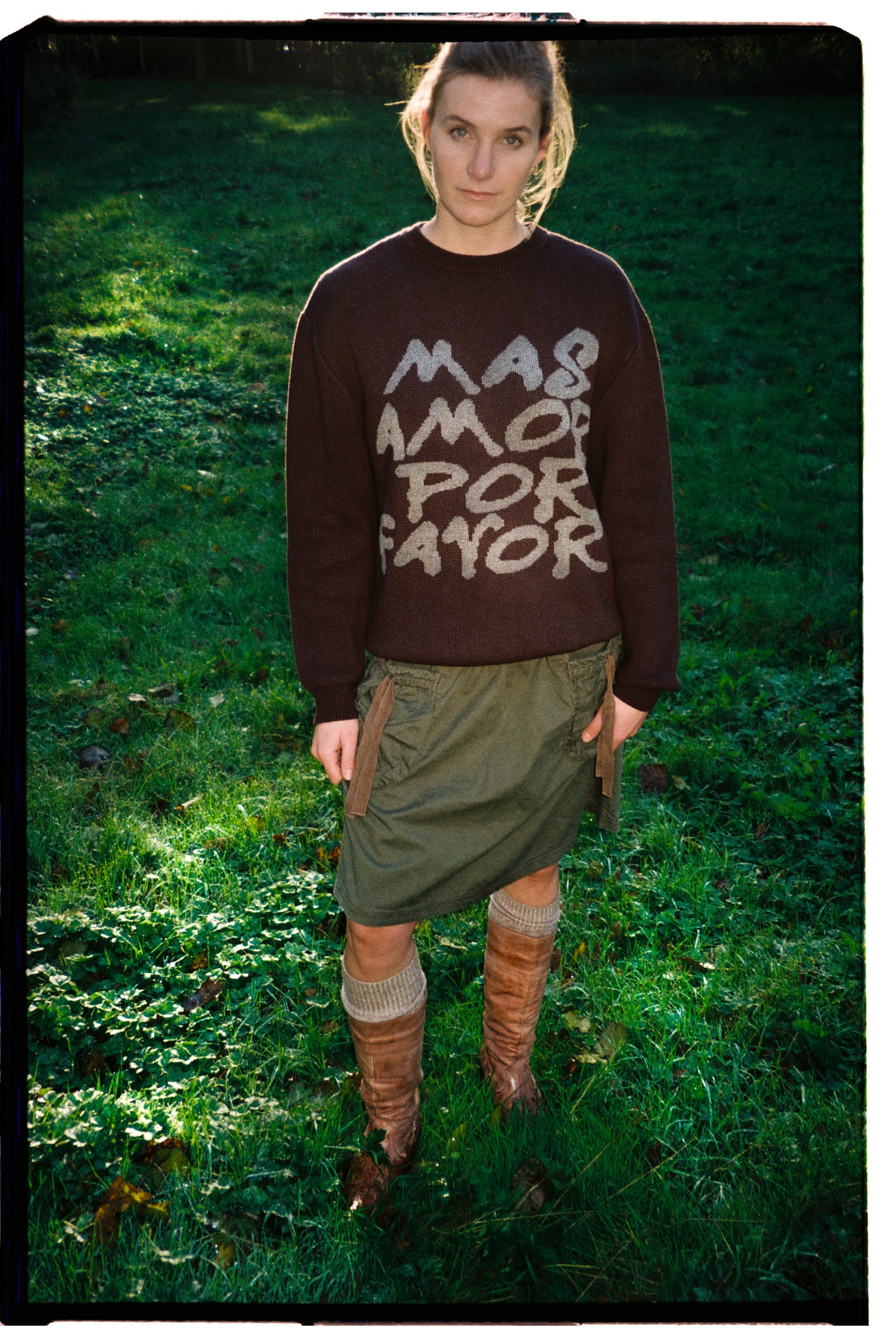 MAS AMOR POR FAVOR KNITTED SWEATER