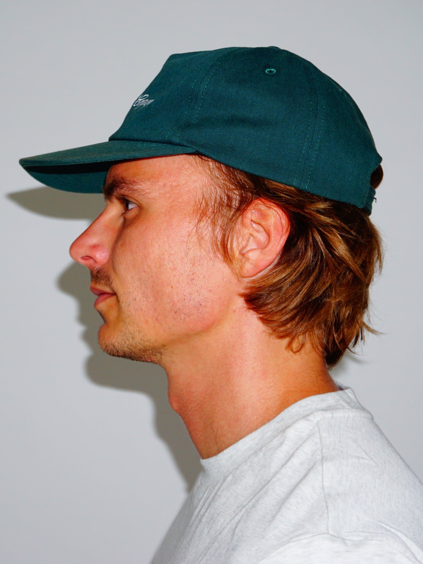 SCRIPT LOGO CAP DARK GREEN