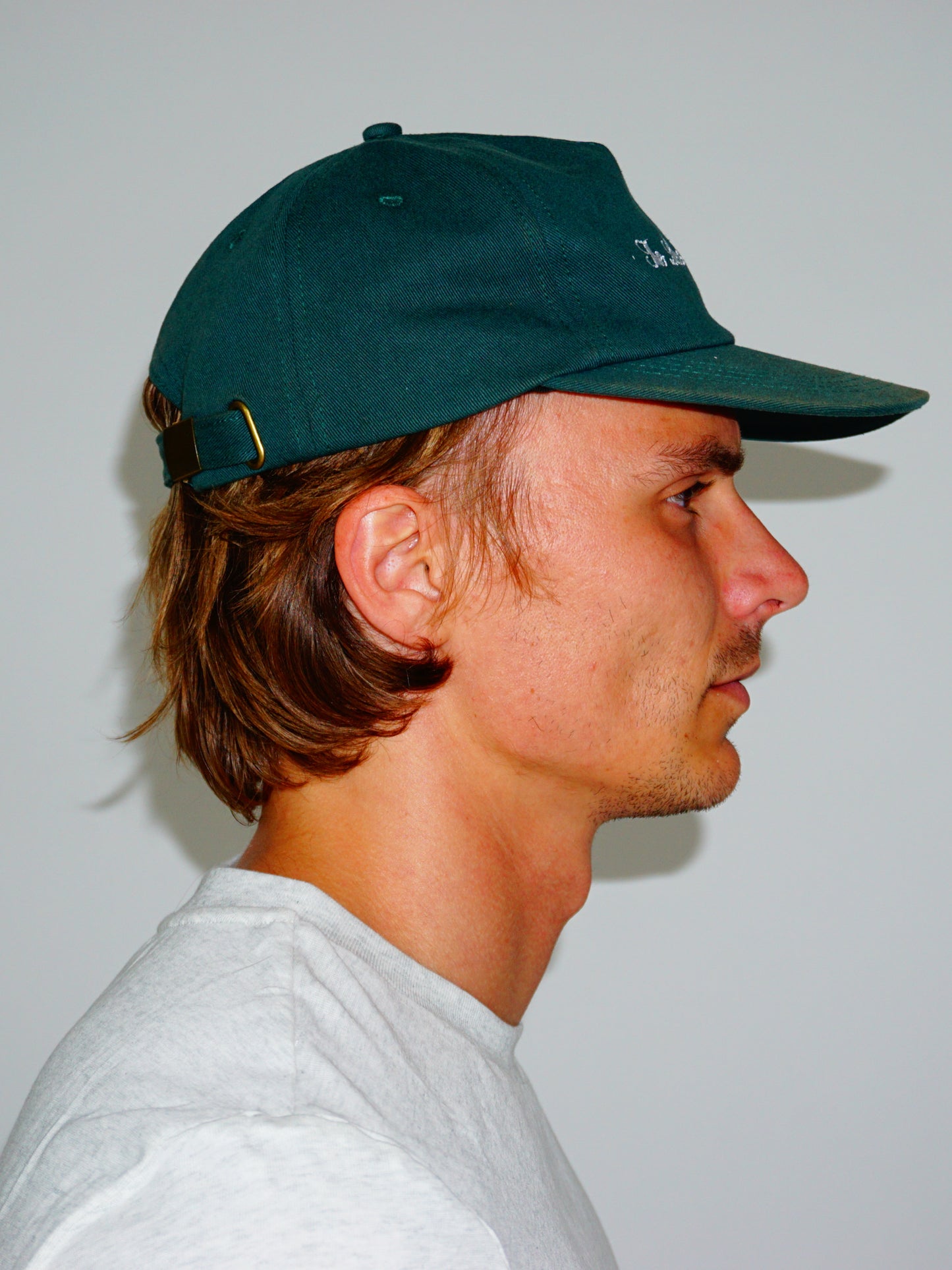 SCRIPT LOGO CAP DARK GREEN
