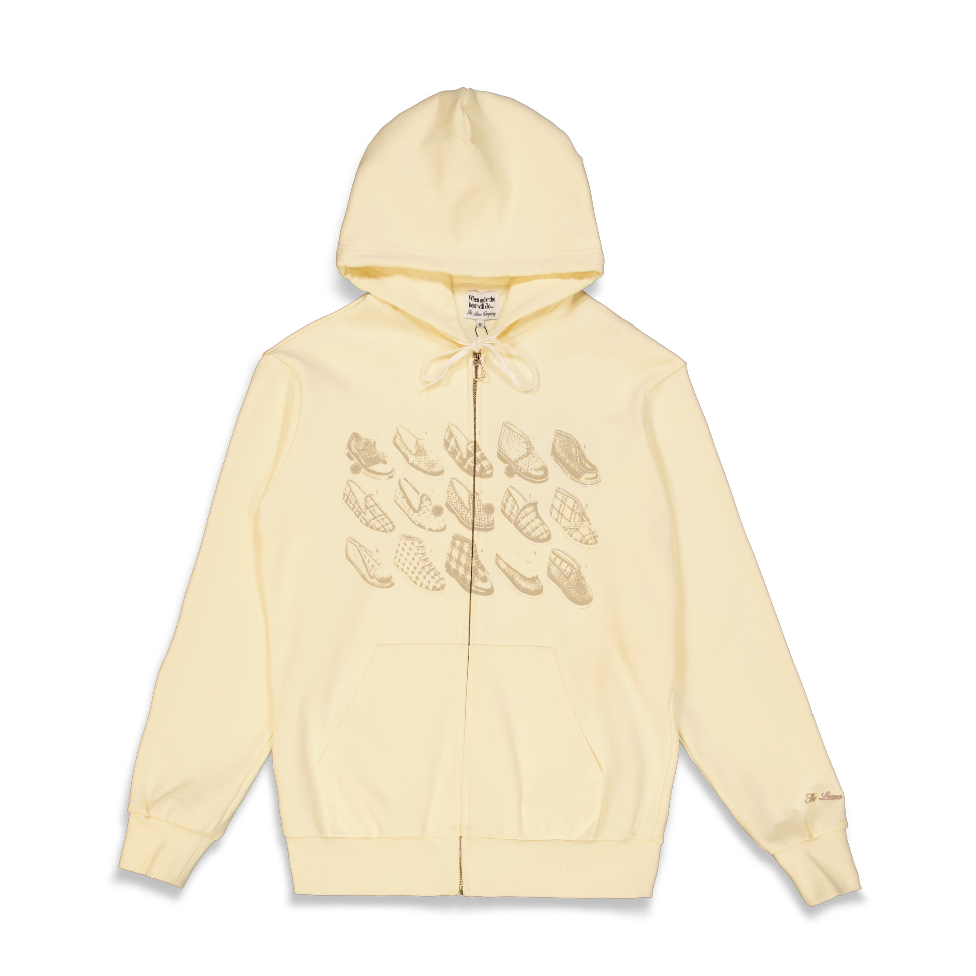 SLIPPER ZIP-UP HOODIE CREAM