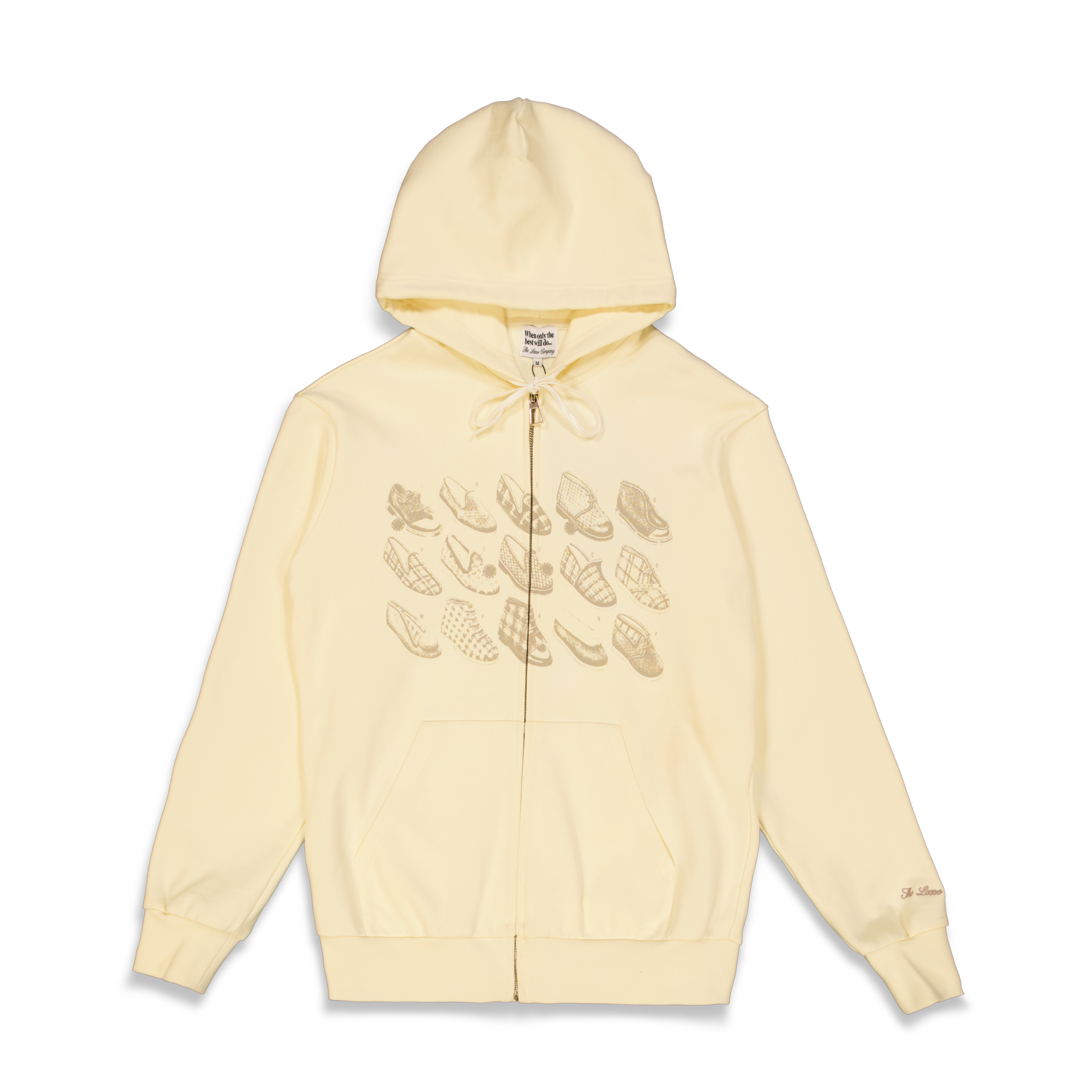 SLIPPER ZIP-UP HOODIE CREAM